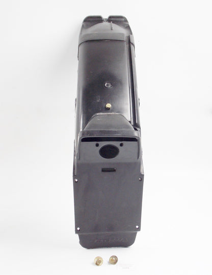 1986 CAGIVA 125 ELEFANTRE BLACK INNER REAR TAIL FENDER + BOLTS | ELEFANT-3 - MotoRaider
