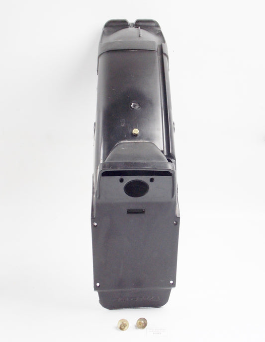 1986 CAGIVA 125 ELEFANTRE BLACK INNER REAR TAIL FENDER + BOLTS | ELEFANT-3 - MotoRaider