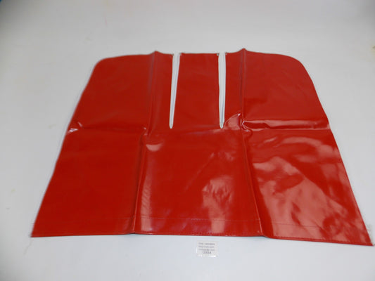 NOS MOPED VINTAGE WINDSHIELD VINYL APRON LEG PROTECTOR RED 27" X 20" - MotoRaider