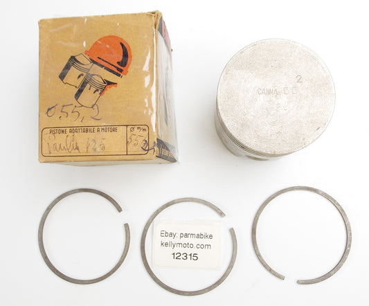 DINAMIN PISTON + RINGS 55.2 mm PARILLA 125 cc MOTOR ENGINE - MotoRaider
