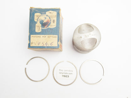 NOS ASSO WERKE MONDIAL 125 CHAMPION PISTON + RINGS SET DIAMETER 54.6 mm - MotoRaider