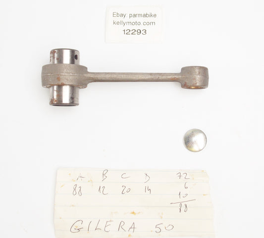 MPM ENGINE MOTOR PISTON CONNECTING ROD + PIN GILERA 50 cc - MotoRaider