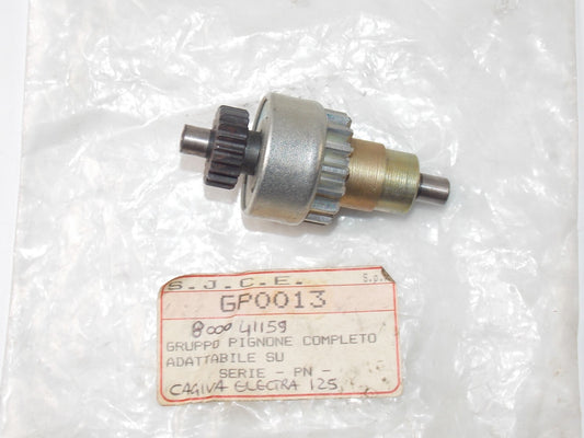 1984 CAGIVA ELECTRA 125 STARTING MOTOR COMPLETE PINION S.J.C.E GP0013 800041159 - MotoRaider