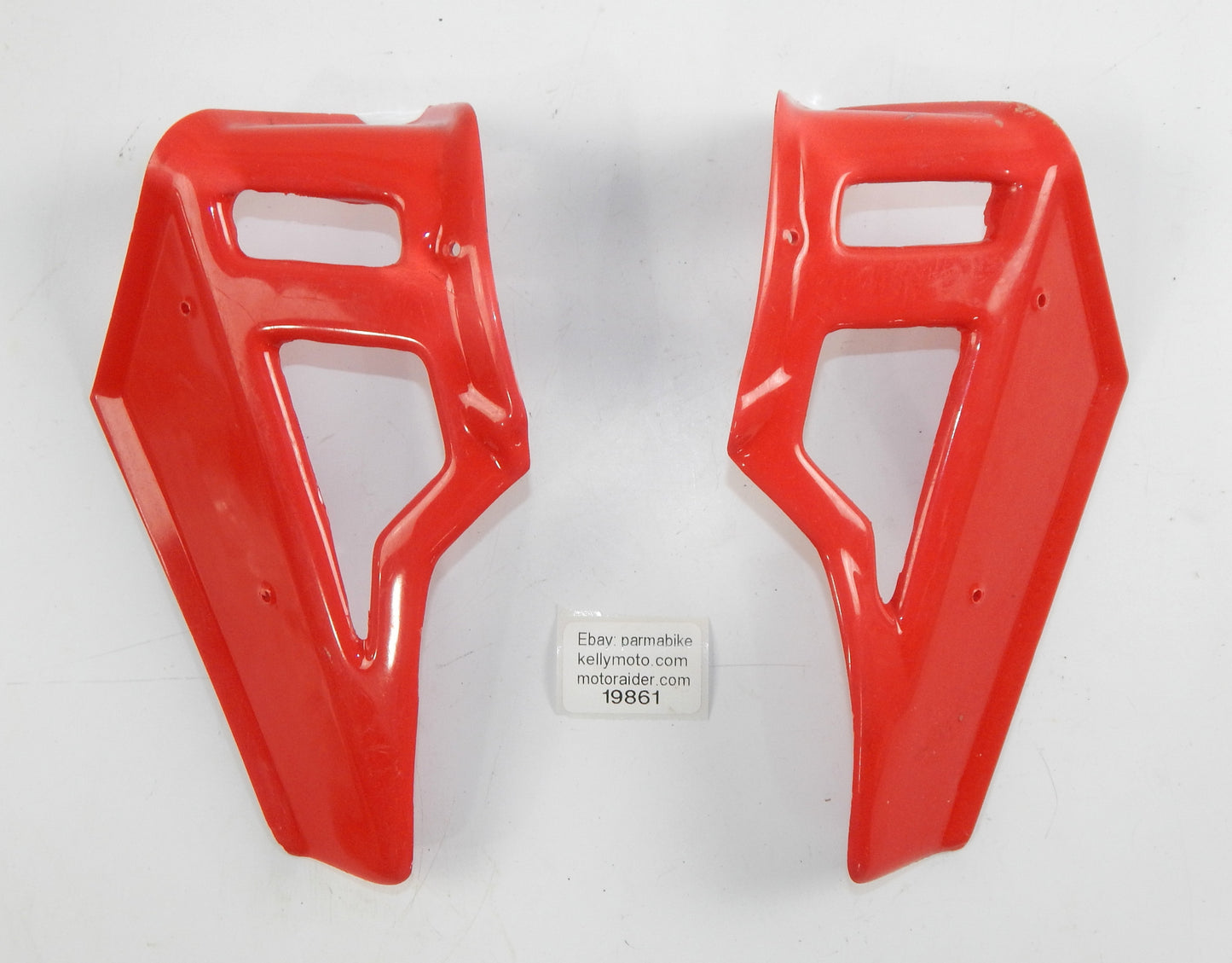 FUEL PETROL GAS TANK RIGHT LEFT SHROUD RED PLASTIC 8x5" MINI BIKE ITALJET LEM - MotoRaider