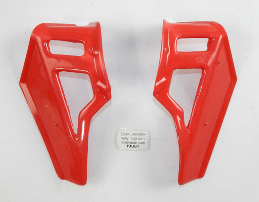 FUEL PETROL GAS TANK RIGHT LEFT SHROUD RED PLASTIC 8x5" MINI BIKE ITALJET LEM - MotoRaider