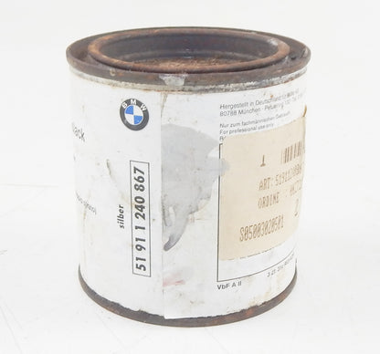 OEM BMW PAINT CAN 250ml BASECOAT METALLIC SILVER (SILBER) 51911240867 - MotoRaider