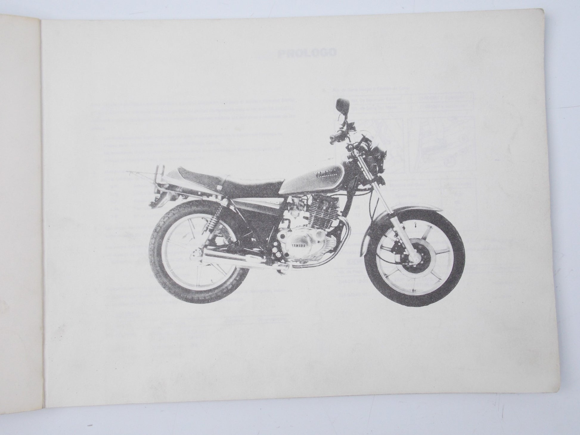 OEM YAMAHA SR250 SPANISH PARTS CATALOG BOOK MANUAL PAMPHLET 1421L-354S1 - MotoRaider