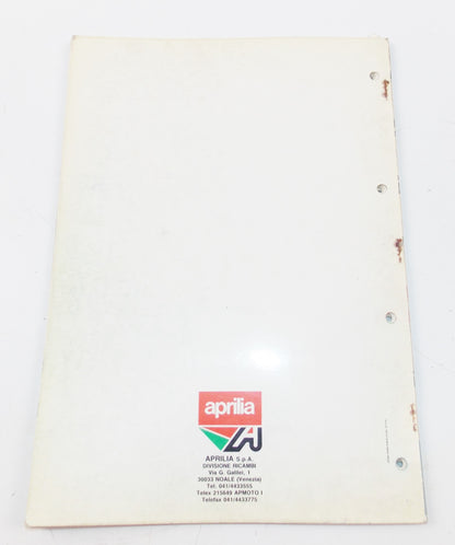 1989 APRILIA TUAREG RALLY 125 SPARE PARTS CATALOG MANUAL BOOK 100 - MotoRaider