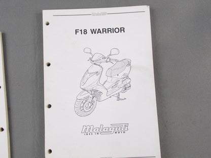 MALAGUTI 2000-11 F18 125/150 WARRIOR ELECTRIC SYSTEM TROUBLE TROUBLE MANUAL BOOK - MotoRaider