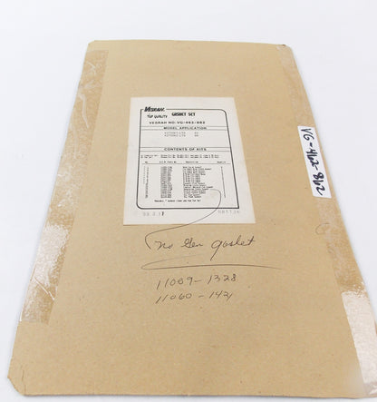 ESRAH GASKET SET KAWASAKI 1983 KZ750K1 LTD 1984 KZ750K2 LTD VG-462/862 - MotoRaider