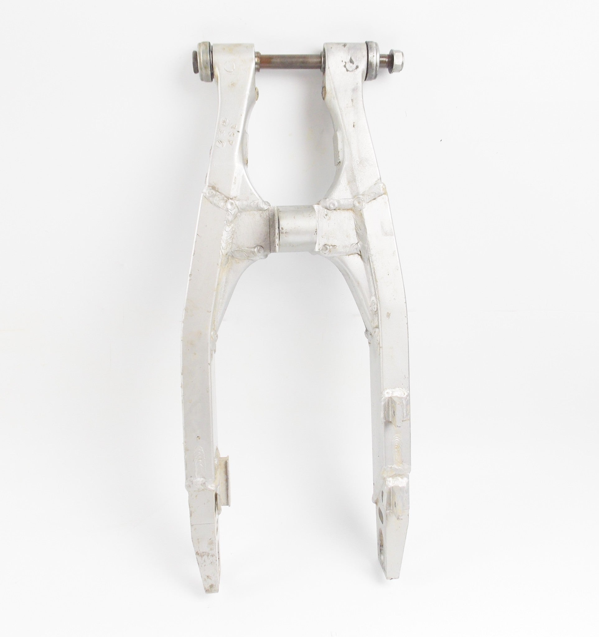 YAMAHA 1990 YZ 125 FRAME CHASSIS SWINGARM + SWING ARM PIVOT AXLE - MotoRaider