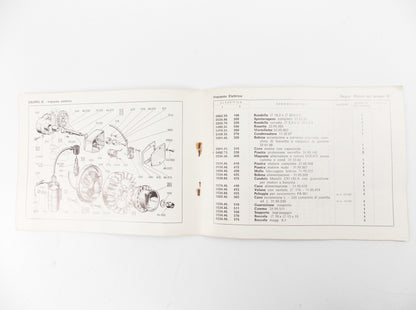 DUCATI 1969 INDUSTRIAL ENGINE ABETE PA 250cc SPARE PARTS CATALOG MANUAL ITALIAN - MotoRaider
