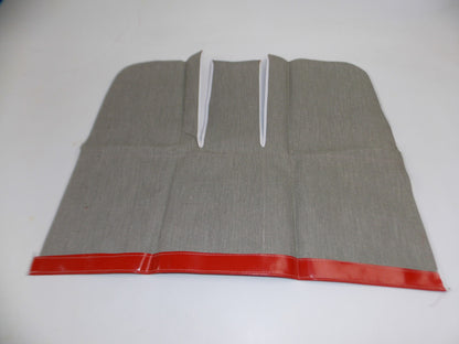 NOS MOPED VINTAGE WINDSHIELD VINYL APRON LEG PROTECTOR RED 27" X 20" - MotoRaider