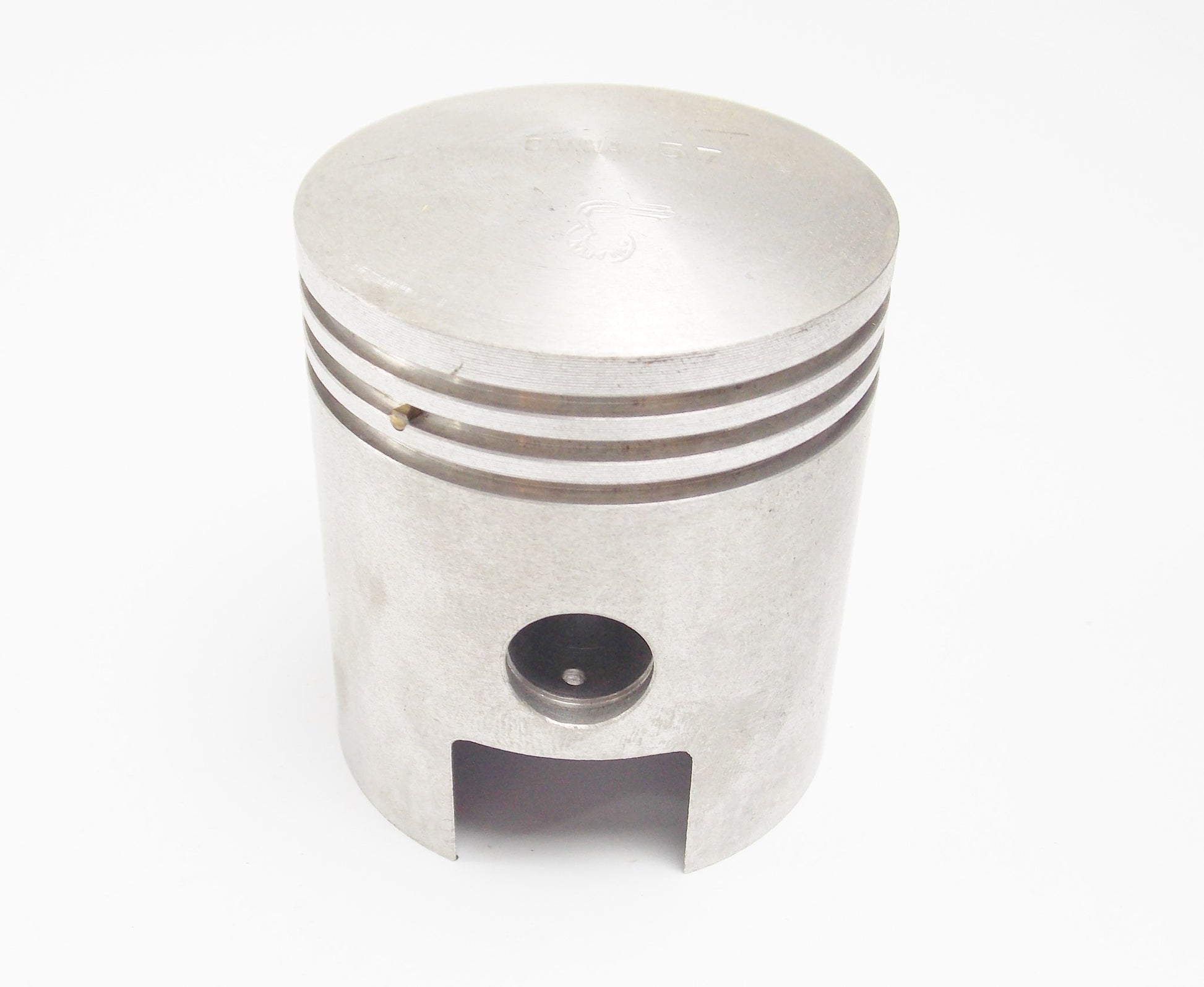 NOS DINAMIN PISTON + PIN + RINGS + CLIPS SET CPL D 57 mm F.B. MONDIAL 160 cc - MotoRaider