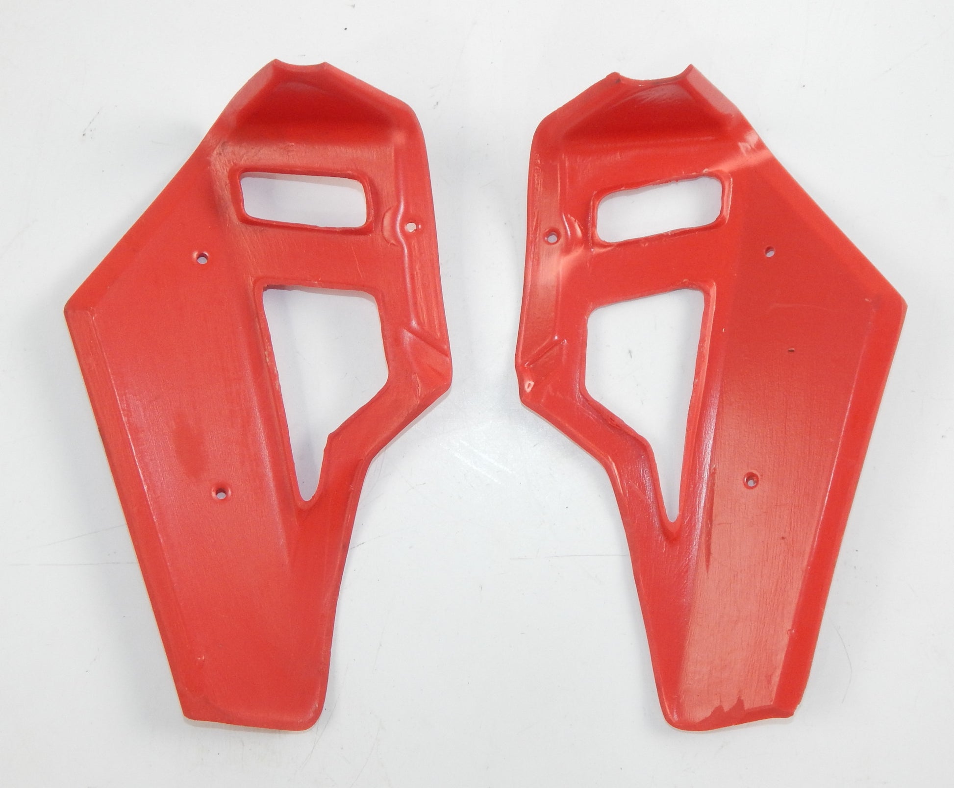 FUEL PETROL GAS TANK RIGHT LEFT SHROUD RED PLASTIC 8x5" MINI BIKE ITALJET LEM - MotoRaider