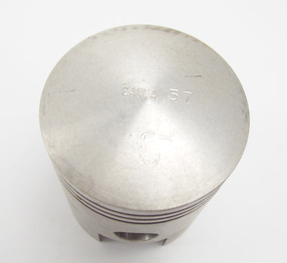 NOS DINAMIN PISTON + PIN + RINGS + CLIPS SET CPL D 57 mm F.B. MONDIAL 160 cc - MotoRaider
