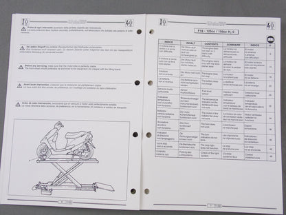 MALAGUTI 2000-11 F18 125/150 WARRIOR ELECTRIC SYSTEM TROUBLE TROUBLE MANUAL BOOK - MotoRaider