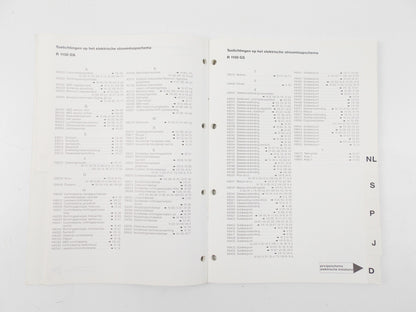 BMW 2000 R 1150GS ELECTRICAL CIRCUIT DIAGRAMS SCHEMATIC MANUAL BOOK 01997653814 - MotoRaider