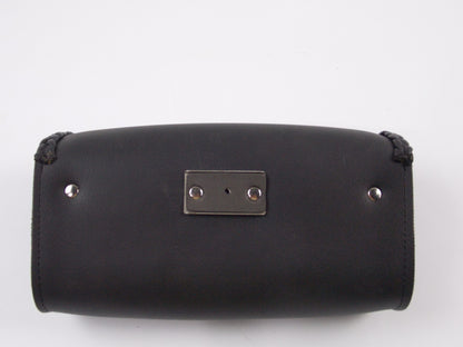 MOTORCYCLES BLACK LEATHER TOOLS BAG POUCH WIDTH 3" HEIGHT 5" LENGTH 10" HARLEY - MotoRaider