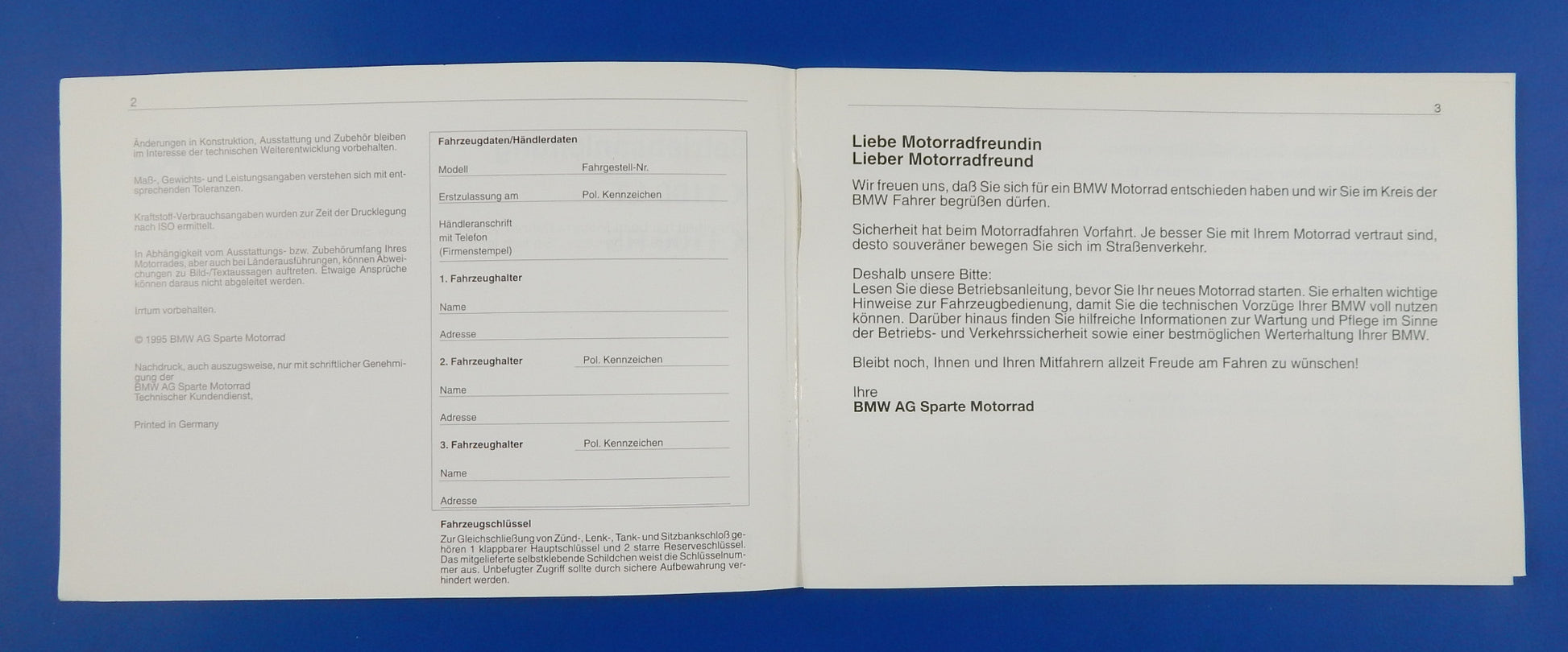 OEM BMW 1989 K1100LT 1992 K1100RS USER MAINTENANCE OWNER MANUAL BOOK 01409799390 - MotoRaider