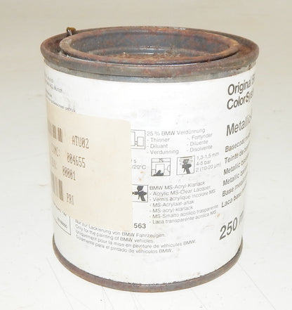OEM BMW PAINT CAN 250ml BASECOAT METALLIC SILVER (SILBER) 51911240867 - MotoRaider
