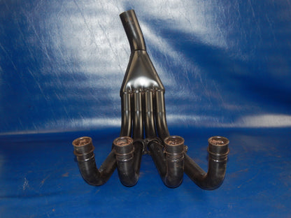 SUZUKI 1983 GSX-1100-ES MARVING 4 in 1 BLACK HEADER PIPE EXHAUST MUFFLER S-55-VN - MotoRaider