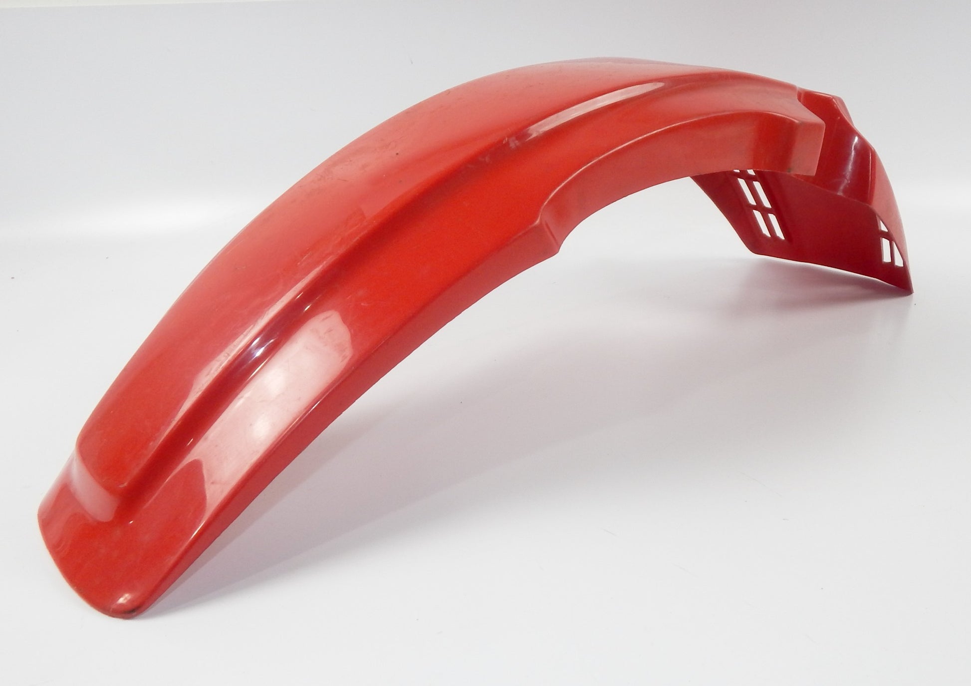 STILMOTOR A433 MUD GUARD FRONT FENDER RED PLASTIC L=35.25" CAGIVA MORINI GARELLI - MotoRaider
