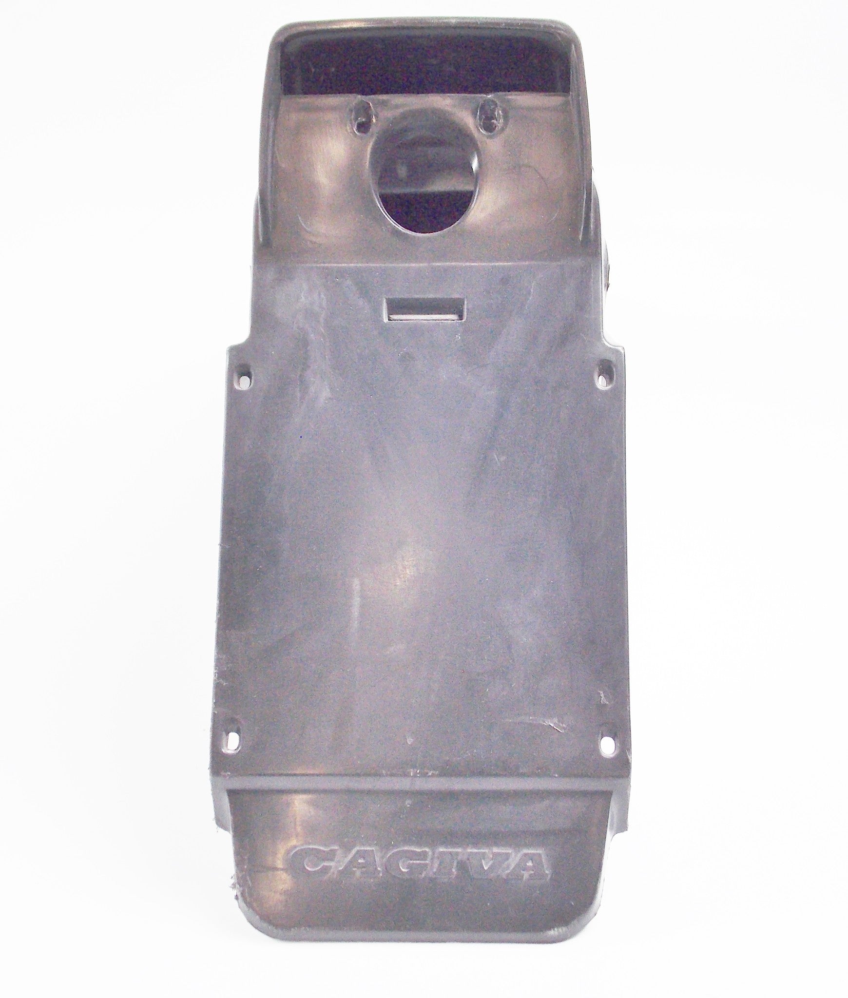 1986 CAGIVA 125 ELEFANTRE BLACK INNER REAR TAIL FENDER + BOLTS | ELEFANT-3 - MotoRaider