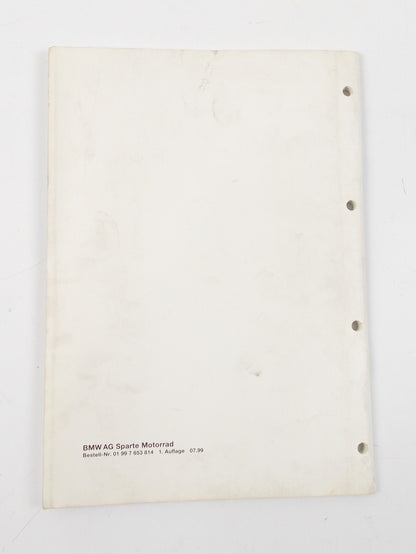 BMW 2000 R 1150GS ELECTRICAL CIRCUIT DIAGRAMS SCHEMATIC MANUAL BOOK 01997653814 - MotoRaider