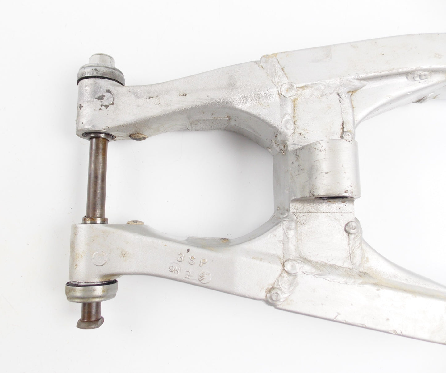 YAMAHA 1990 YZ 125 FRAME CHASSIS SWINGARM + SWING ARM PIVOT AXLE - MotoRaider