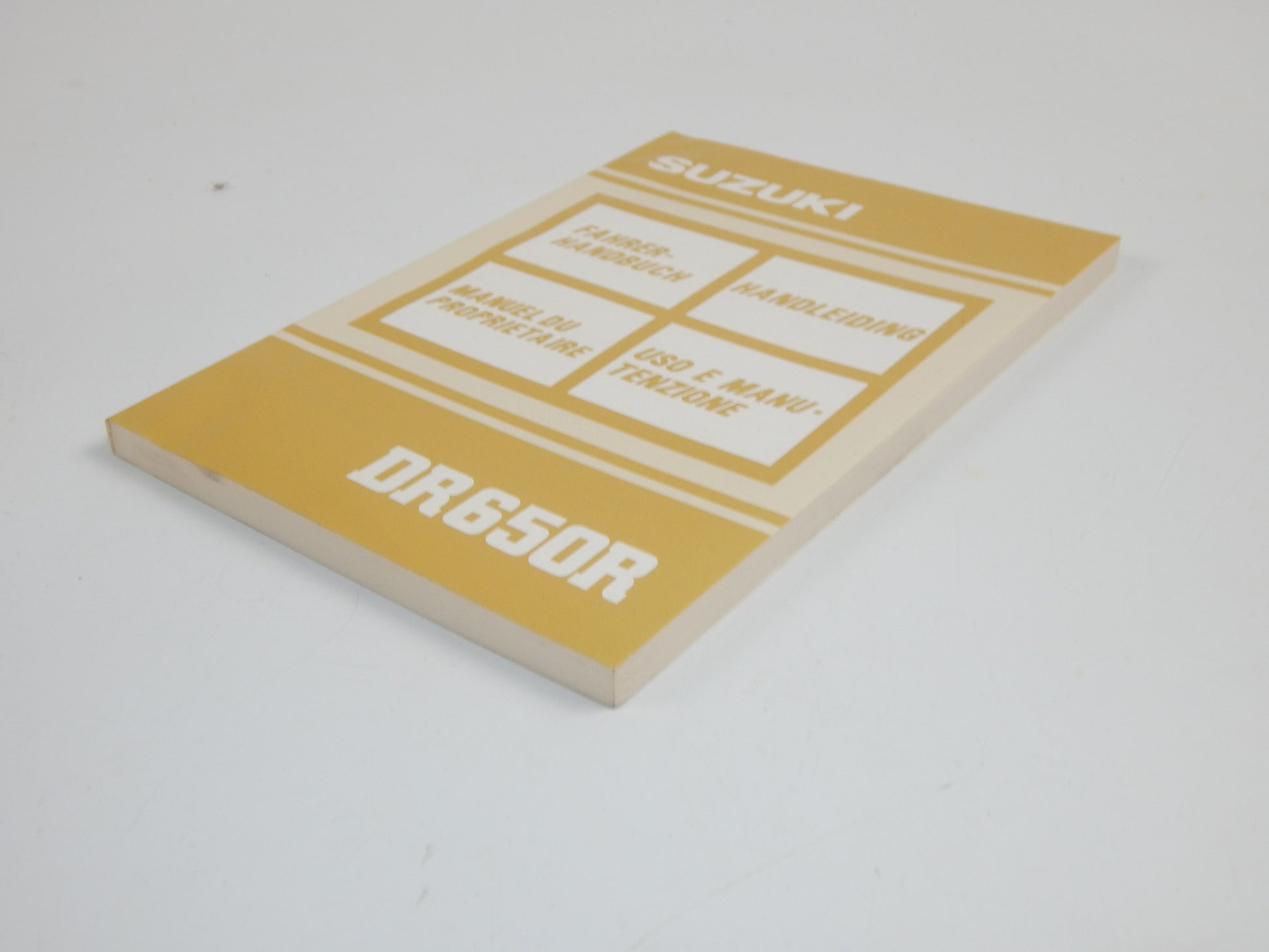 1990 SUZUKI DR650-R USER OWNER MANUAL BOOK 99011-14A26-022 MULTI LANGUAGE - MotoRaider