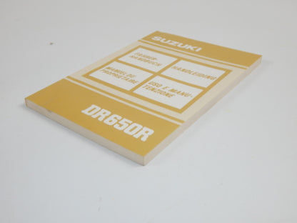 1990 SUZUKI DR650-R USER OWNER MANUAL BOOK 99011-14A26-022 MULTI LANGUAGE - MotoRaider