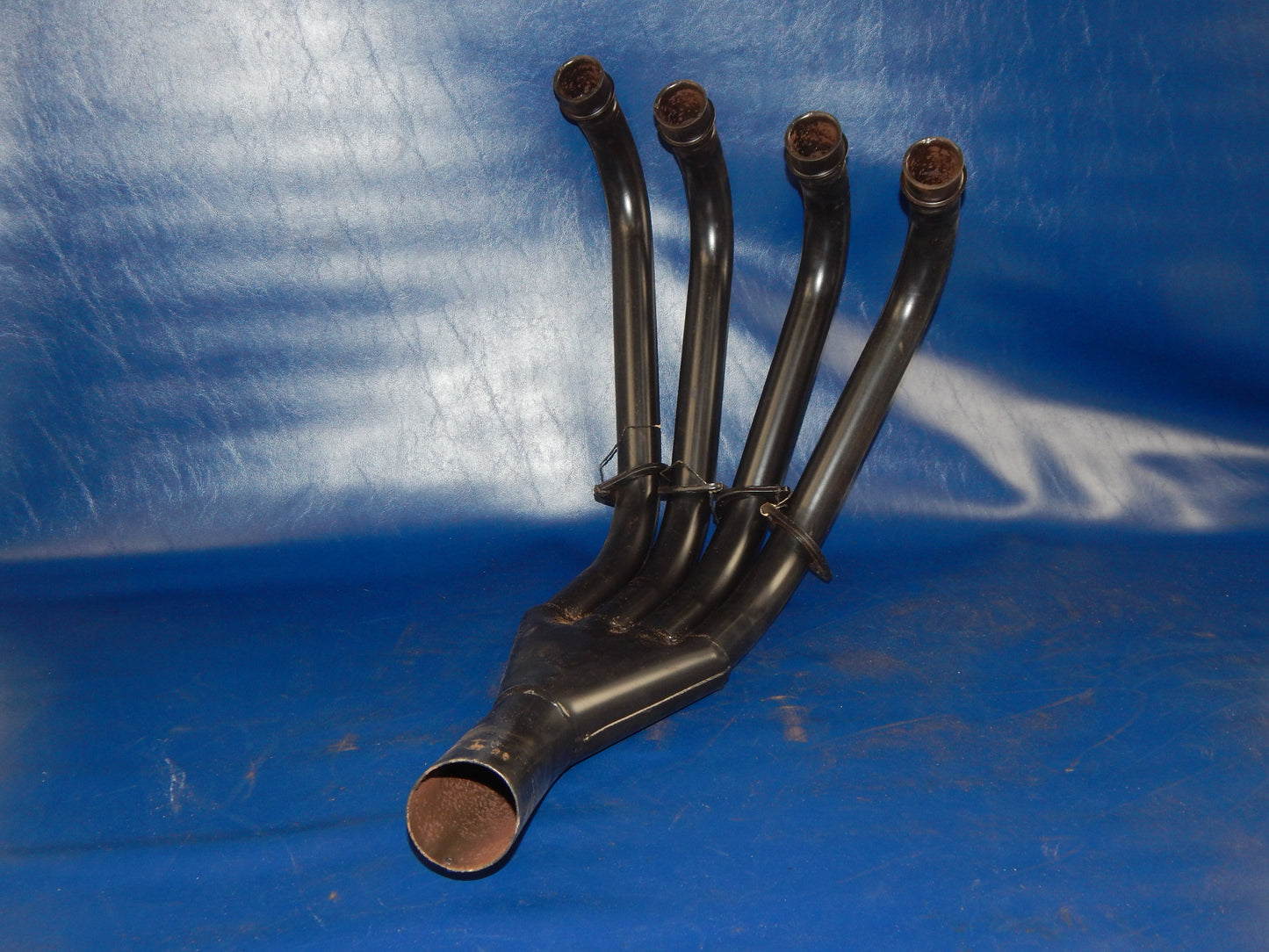 SUZUKI 1983 GSX-1100-ES MARVING 4 in 1 BLACK HEADER PIPE EXHAUST MUFFLER S-55-VN - MotoRaider