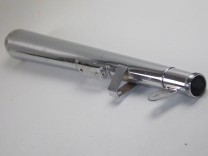 1980's MECADAPO CHROME EXHAUST MUFFLER PIPE SPORT L=720mm THRED D=48mm - MotoRaider
