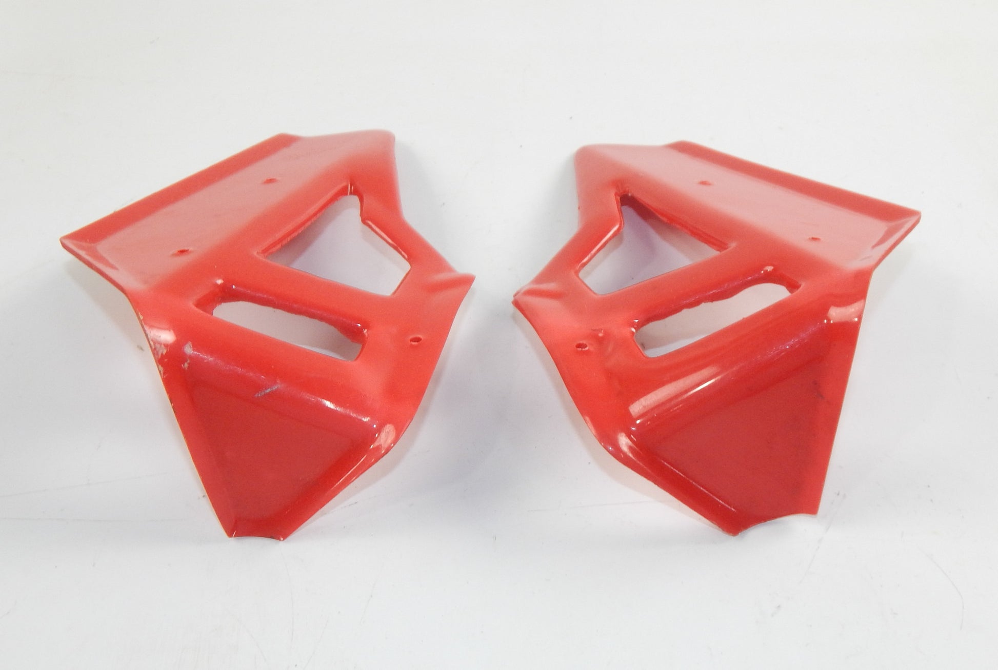 FUEL PETROL GAS TANK RIGHT LEFT SHROUD RED PLASTIC 8x5" MINI BIKE ITALJET LEM - MotoRaider