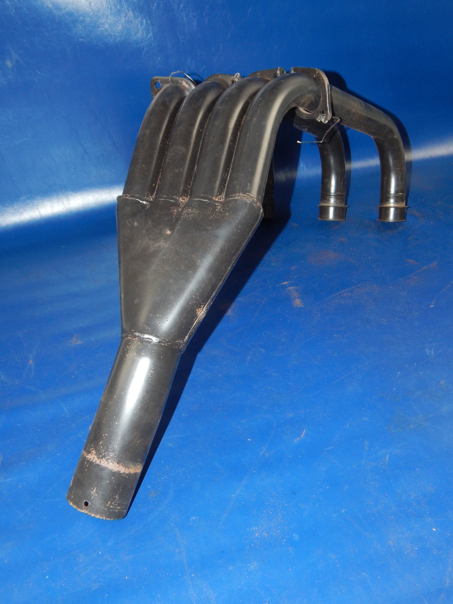 SUZUKI 1983 GSX-1100-ES MARVING 4 in 1 BLACK HEADER PIPE EXHAUST MUFFLER S-55-VN - MotoRaider