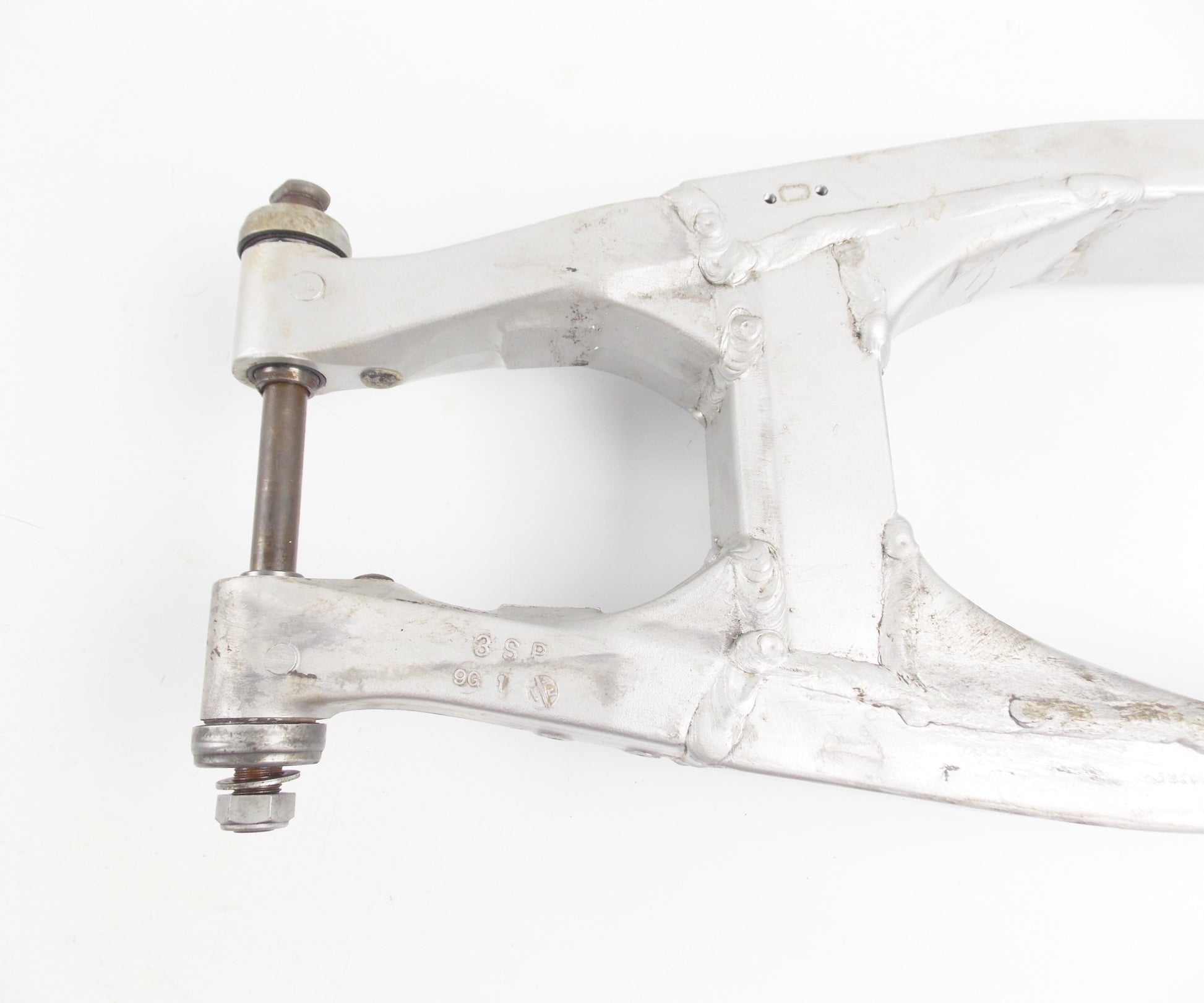 YAMAHA 1990 YZ 125 FRAME CHASSIS SWINGARM + SWING ARM PIVOT AXLE - MotoRaider