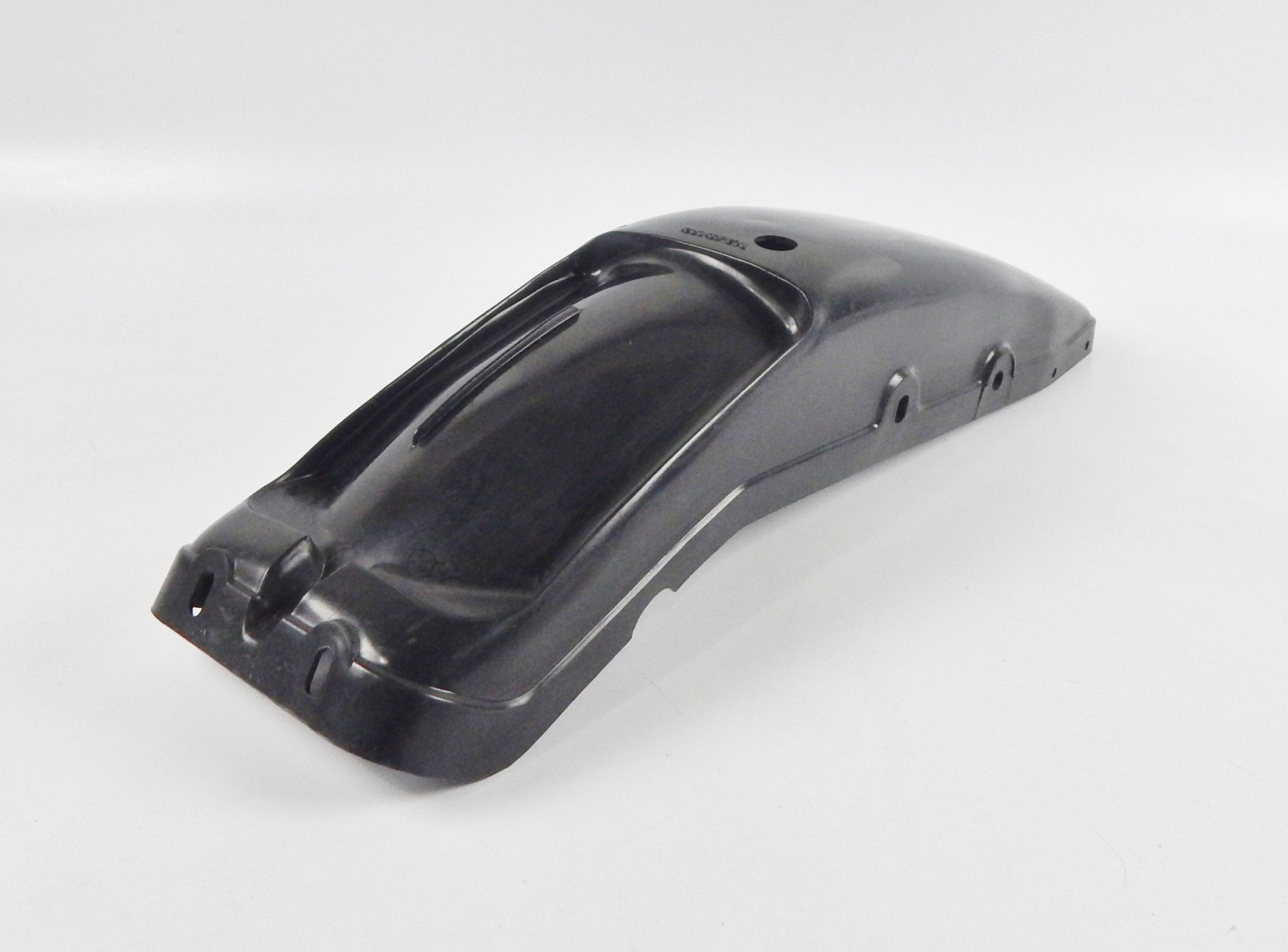 NOS OEM CAGIVA 1985 ALETTA ROSSA 125 BLACK REAR INNER FENDER MUD GUARD 33213 - MotoRaider