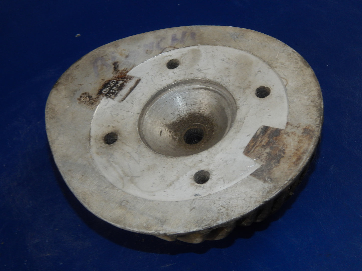 VINTAGE BIANCHI MOTORCYCLE CYLINDER HEAD DOME D=55mm ENGINE MOTOR  ITALY - MotoRaider