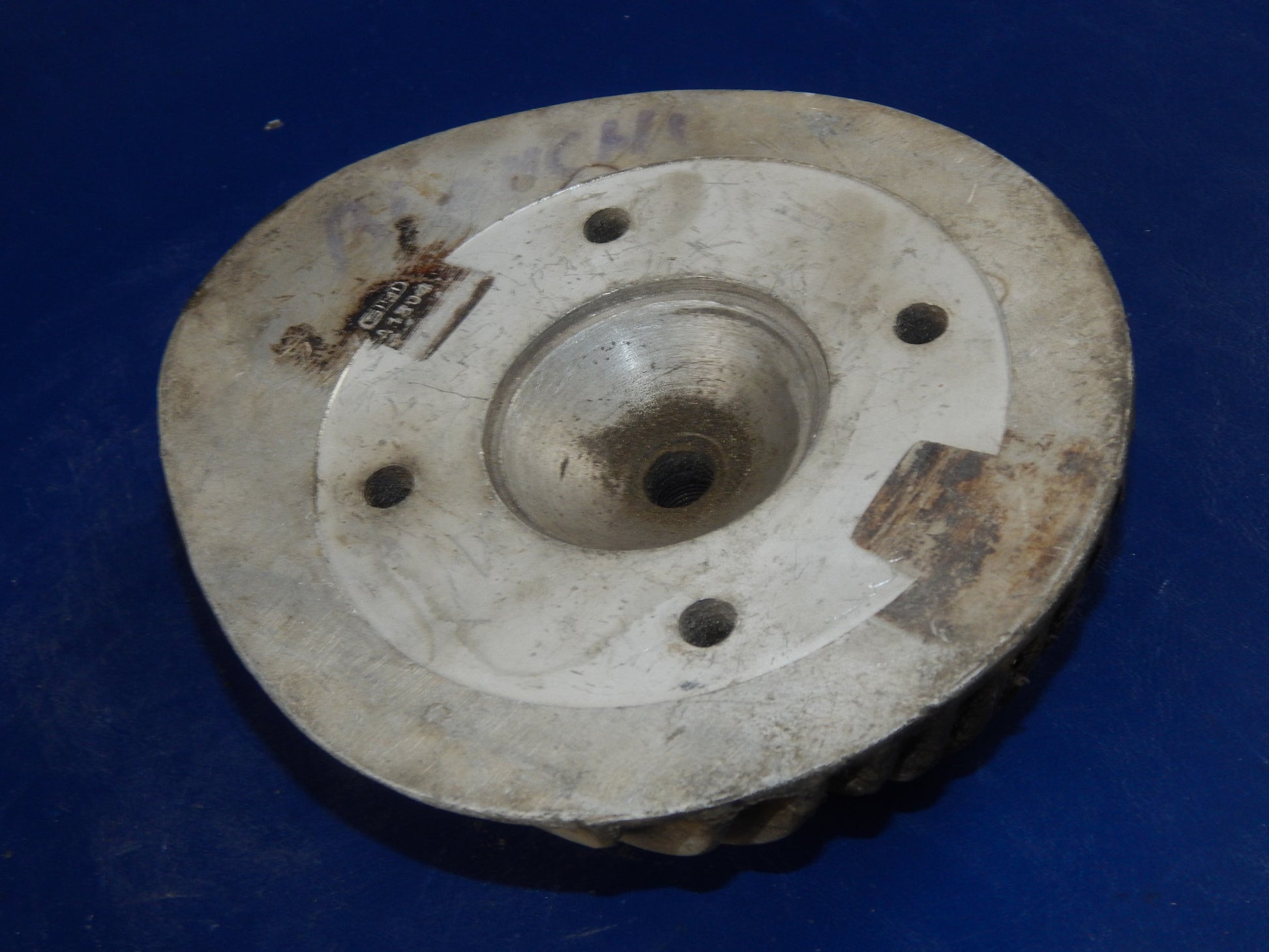 VINTAGE BIANCHI MOTORCYCLE CYLINDER HEAD DOME D=55mm ENGINE MOTOR  ITALY - MotoRaider