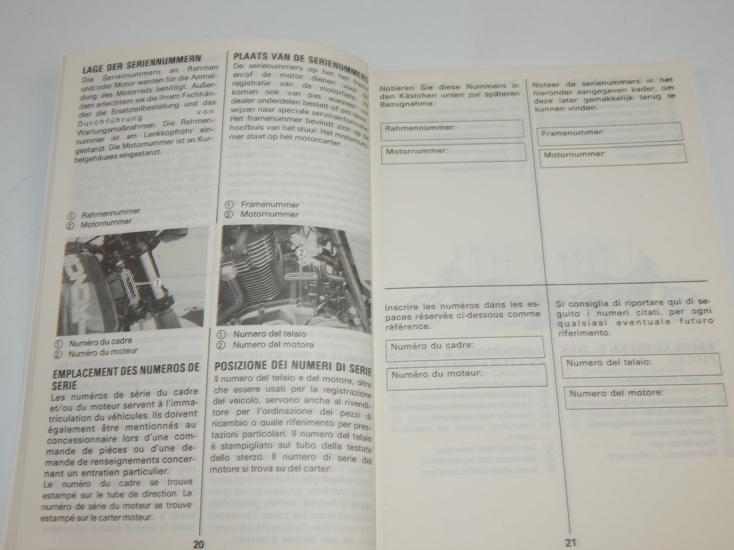 1990 SUZUKI DR650-R USER OWNER MANUAL BOOK 99011-14A26-022 MULTI LANGUAGE - MotoRaider