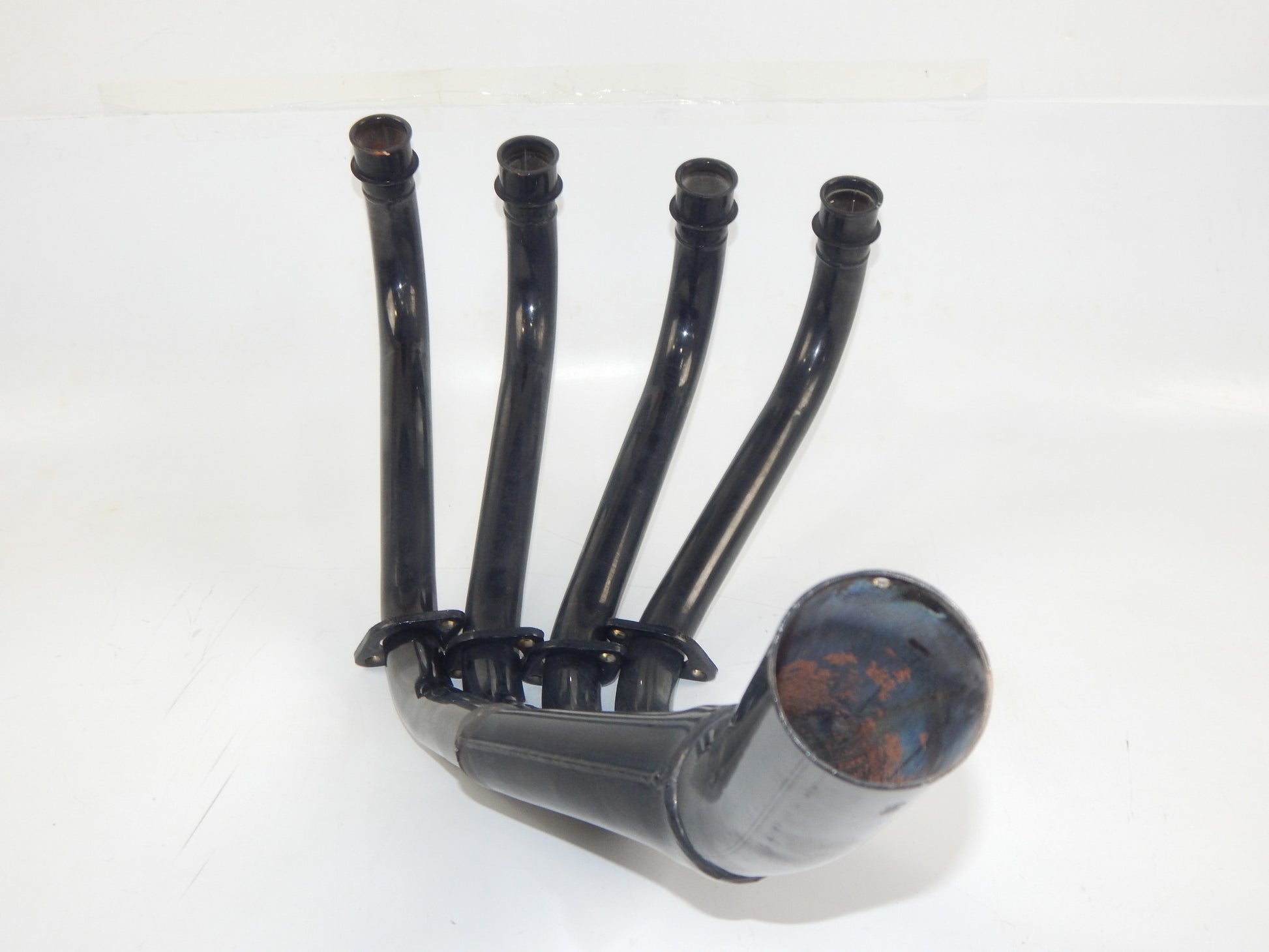 MARVING 4 in 1 BLACK HEADER EXHAUST MUFFLER PIPE SUZUKI ES750 S4048N VINTAGE - MotoRaider