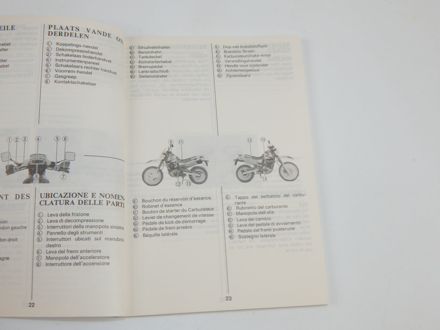 1990 SUZUKI DR650-R USER OWNER MANUAL BOOK 99011-14A26-022 MULTI LANGUAGE - MotoRaider