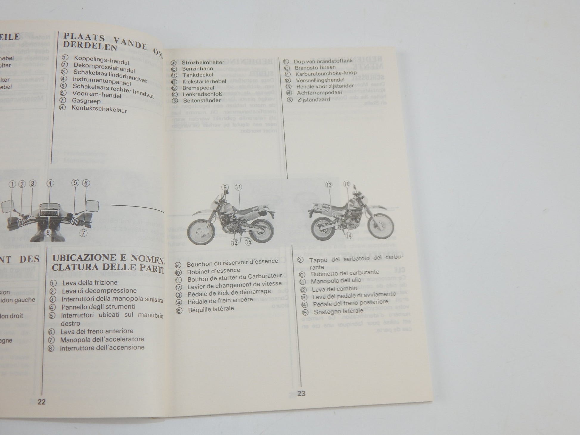 1990 SUZUKI DR650-R USER OWNER MANUAL BOOK 99011-14A26-022 MULTI LANGUAGE - MotoRaider