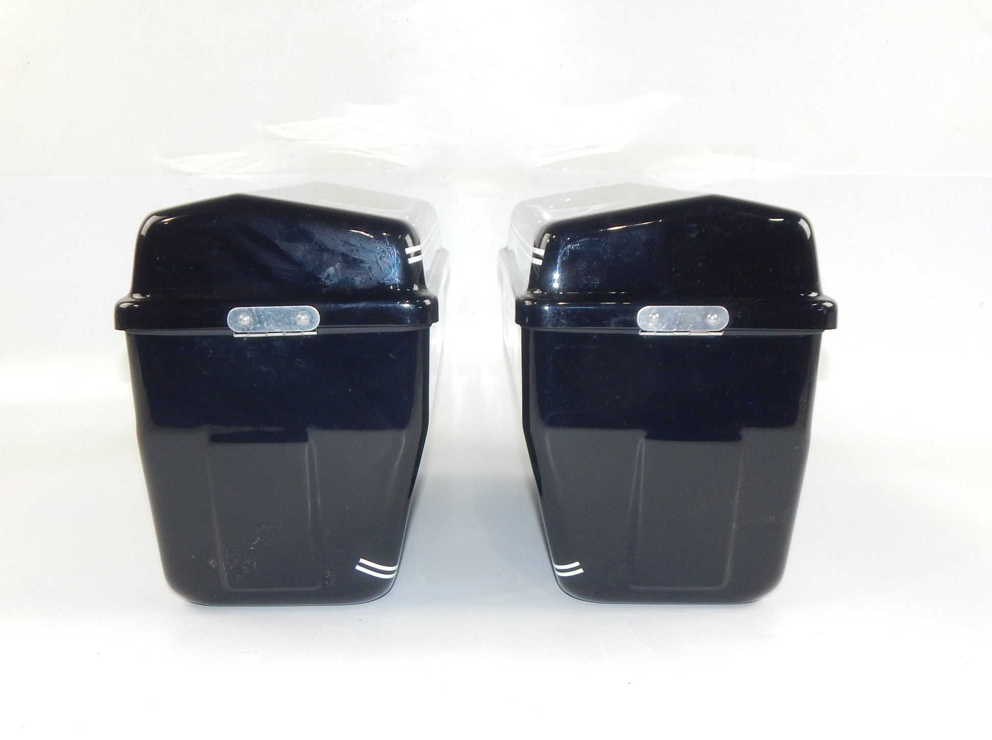 VIGANO COMFORT MOTORCYCLE LUGGAGE CASE SET BLACK VINTAGE GUZZI DUCATI GILERA BMW - MotoRaider