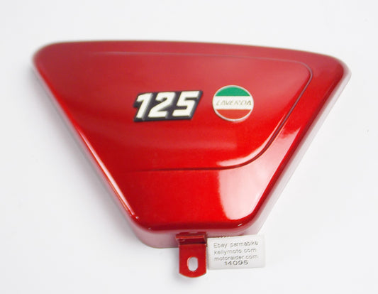 NOS OEM LAVERDA LZ 125 175 CHASSIS FRAME RH SIDE COVER PANEL RED 61706048 - MotoRaider