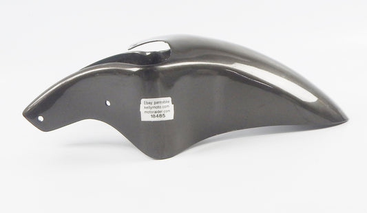 80'S CAGIVA ALAZURRA 65O MUD GUARD FRONT FENDER FIBERGLASS GRAY METALLIC VINTAGE - MotoRaider