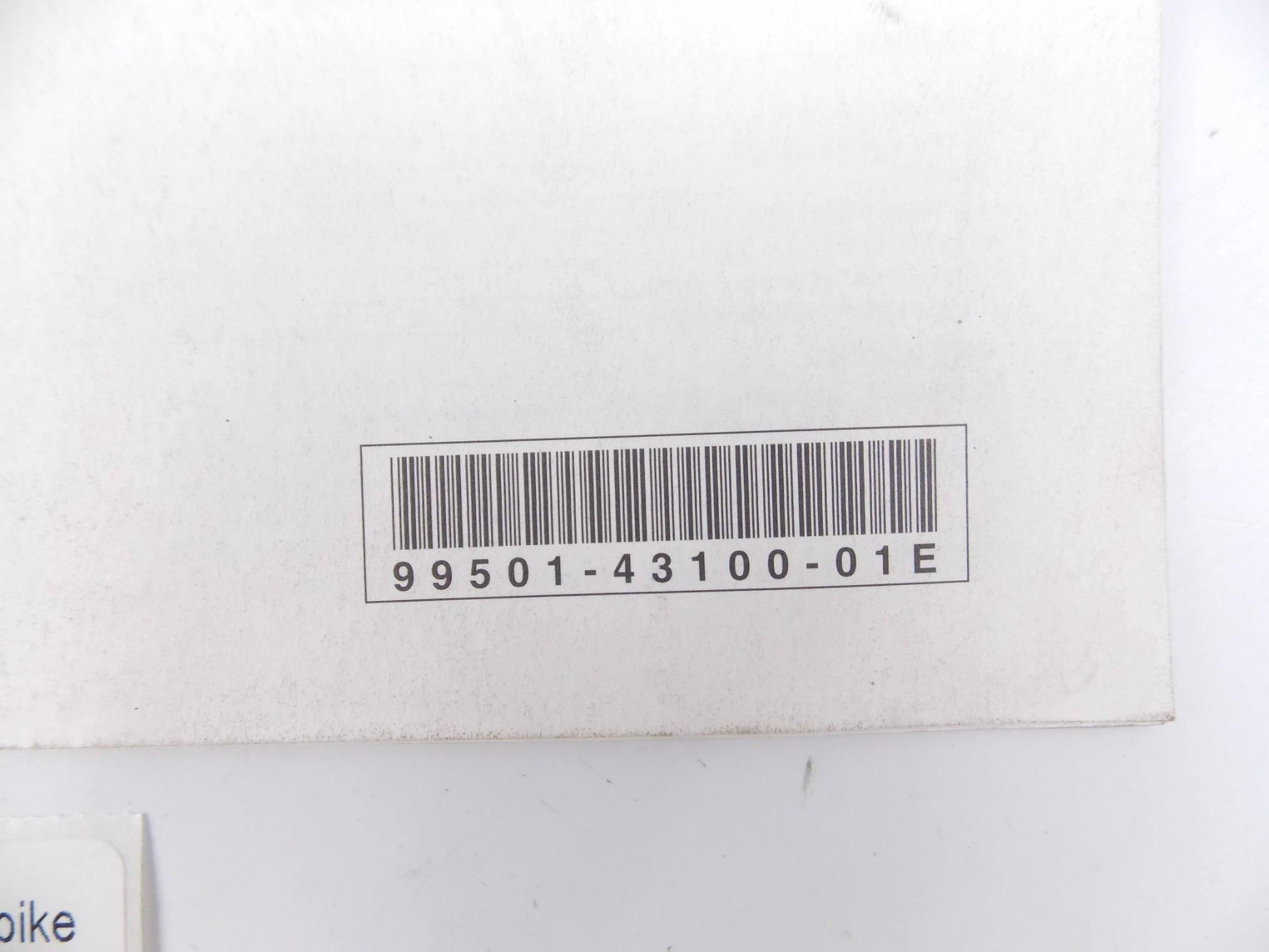 SUZUKI SUPPLEMENT SERVICE MANUAL BOOK CATALOG DR-Z400/E ENGLISH 99501-43100-01E - MotoRaider