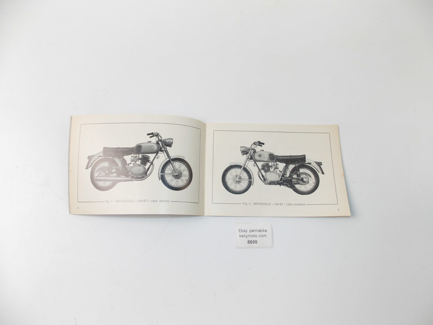 NOS PIAGGIO GILERA 124 4V ST OWNER MANUAL "USE / MAINTENANCE" ITALIAN 6.5"X4.5" - MotoRaider