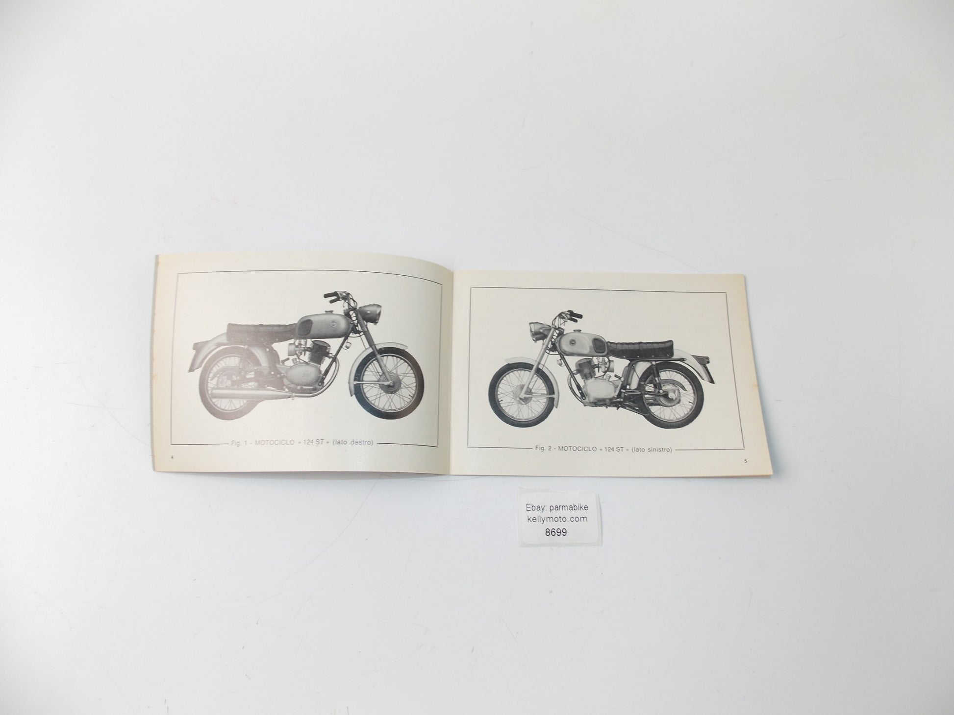 NOS PIAGGIO GILERA 124 4V ST OWNER MANUAL "USE / MAINTENANCE" ITALIAN 6.5"X4.5" - MotoRaider